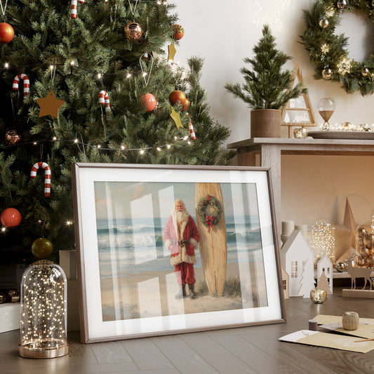 Holiday Tides: Santa's Coastal Retreat