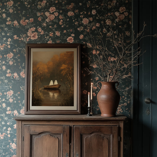 Ghostly Voyage Through Autumn Waters