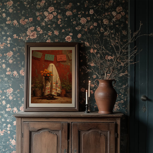 Marigold Offerings Under Papel Picado