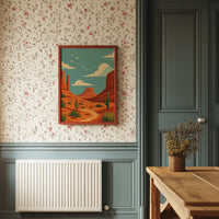 Birds Soar Over Rusty Mesas