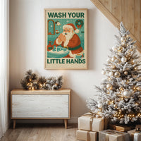 Retro Santa's Hygiene Reminder