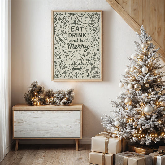 Holiday Cheer In Simple Lines