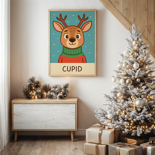 Cozy Fawn In Winter Sweater