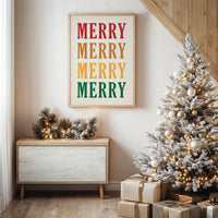 Holiday Words In Warm Cascade