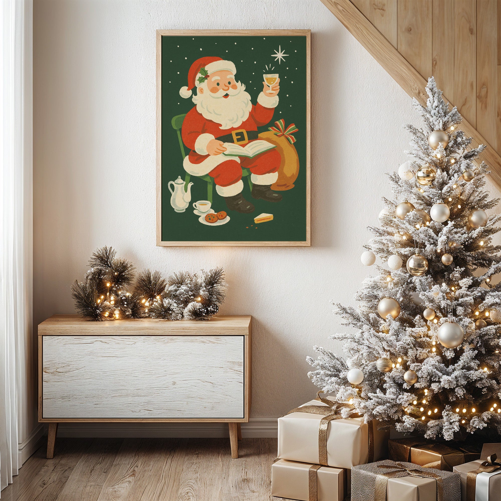 Jolly Old Saint Takes Pause