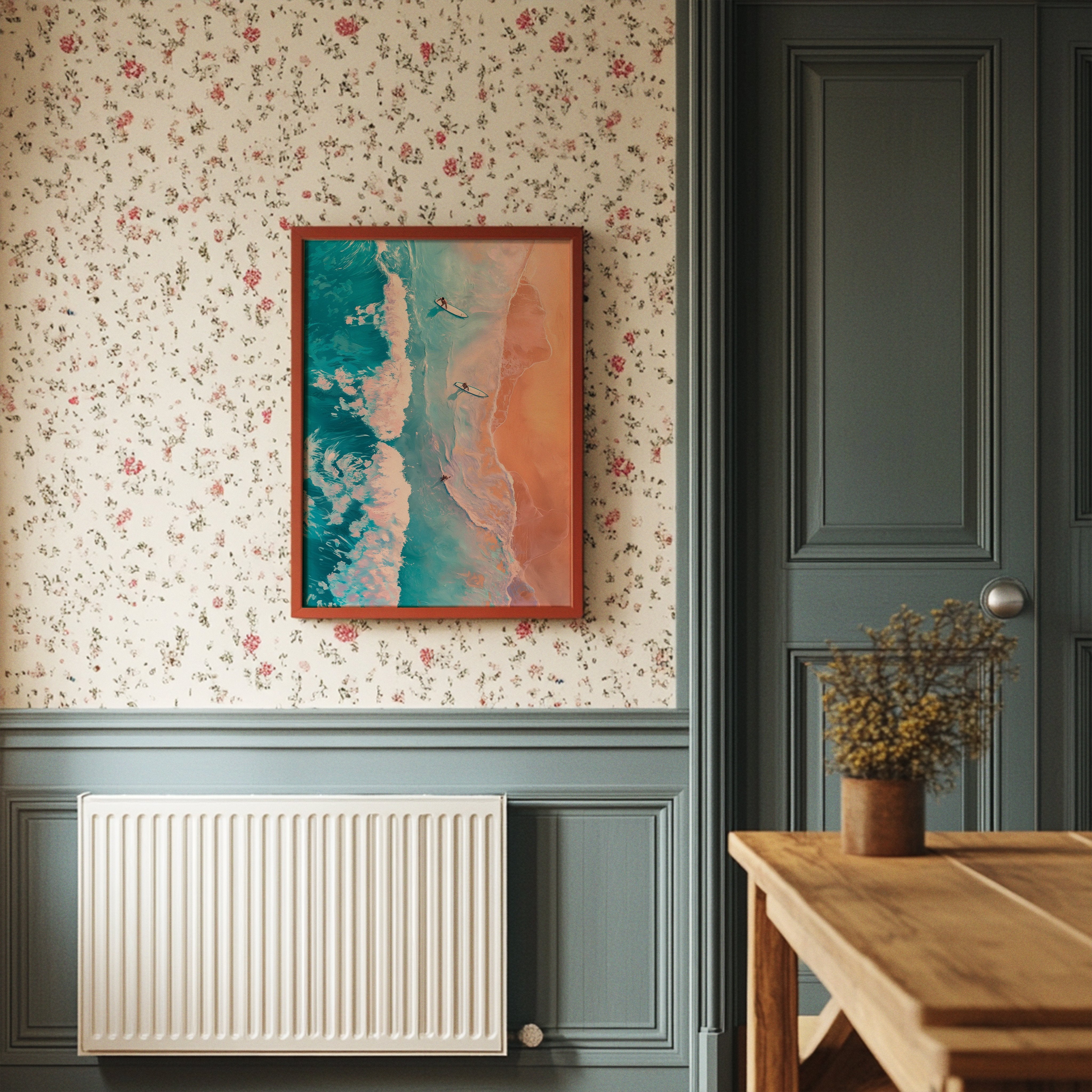 Surfers Chase Coral Tides