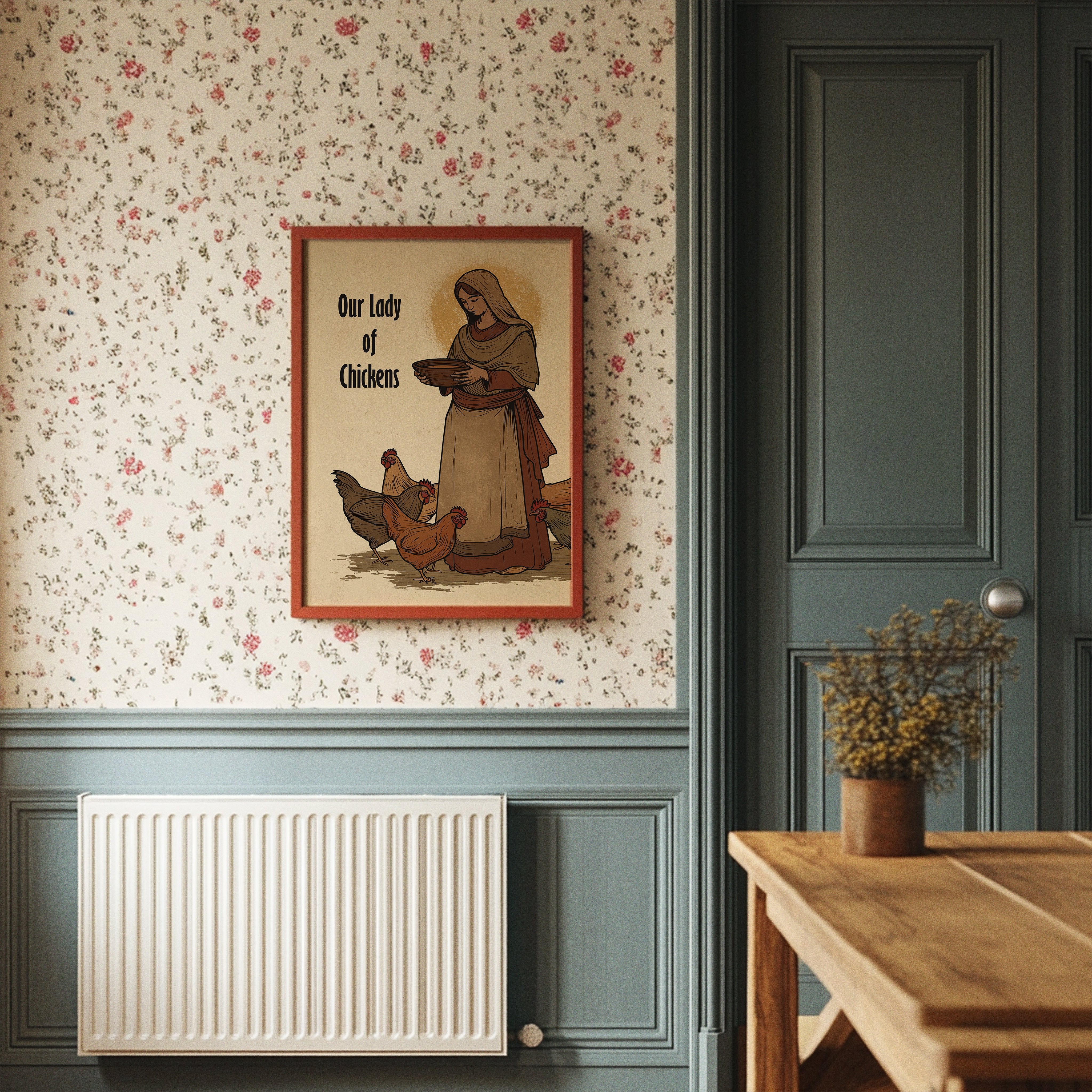 Sacred Hens And Rustic Charm