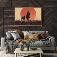 Faith Rides The Crimson Horizon