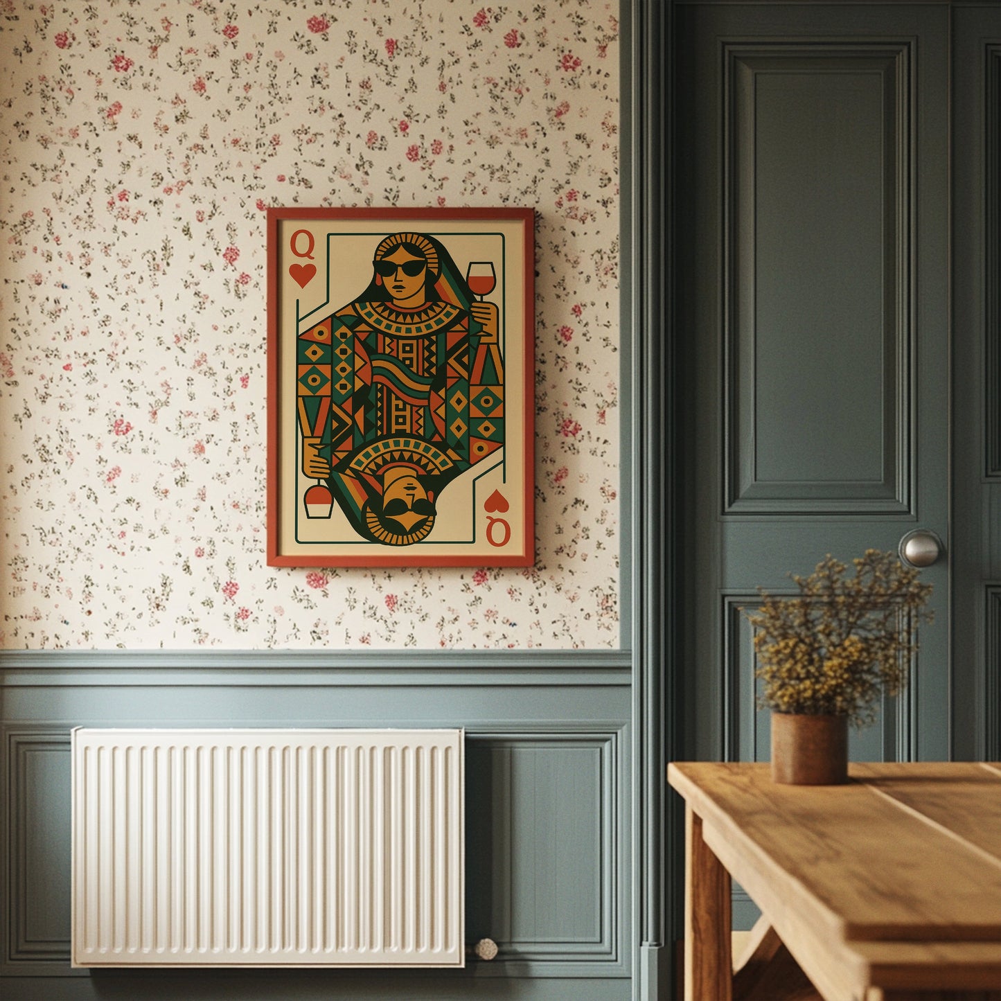 Modern Queen Sips Vintage Red