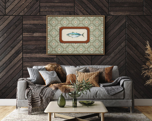 Coastal Memory In Leather Frame