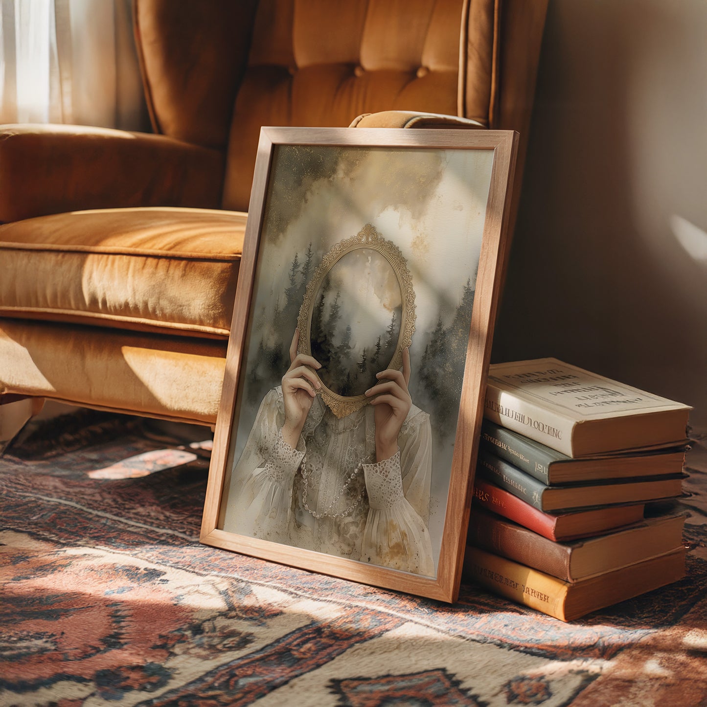 Forests Framed In Golden Memory