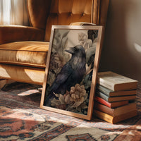 Raven Among Faded Blooms