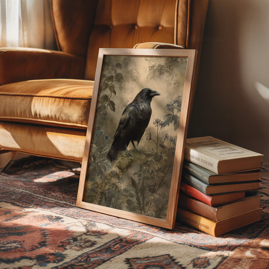 Raven's Perch Among Forgotten Flora