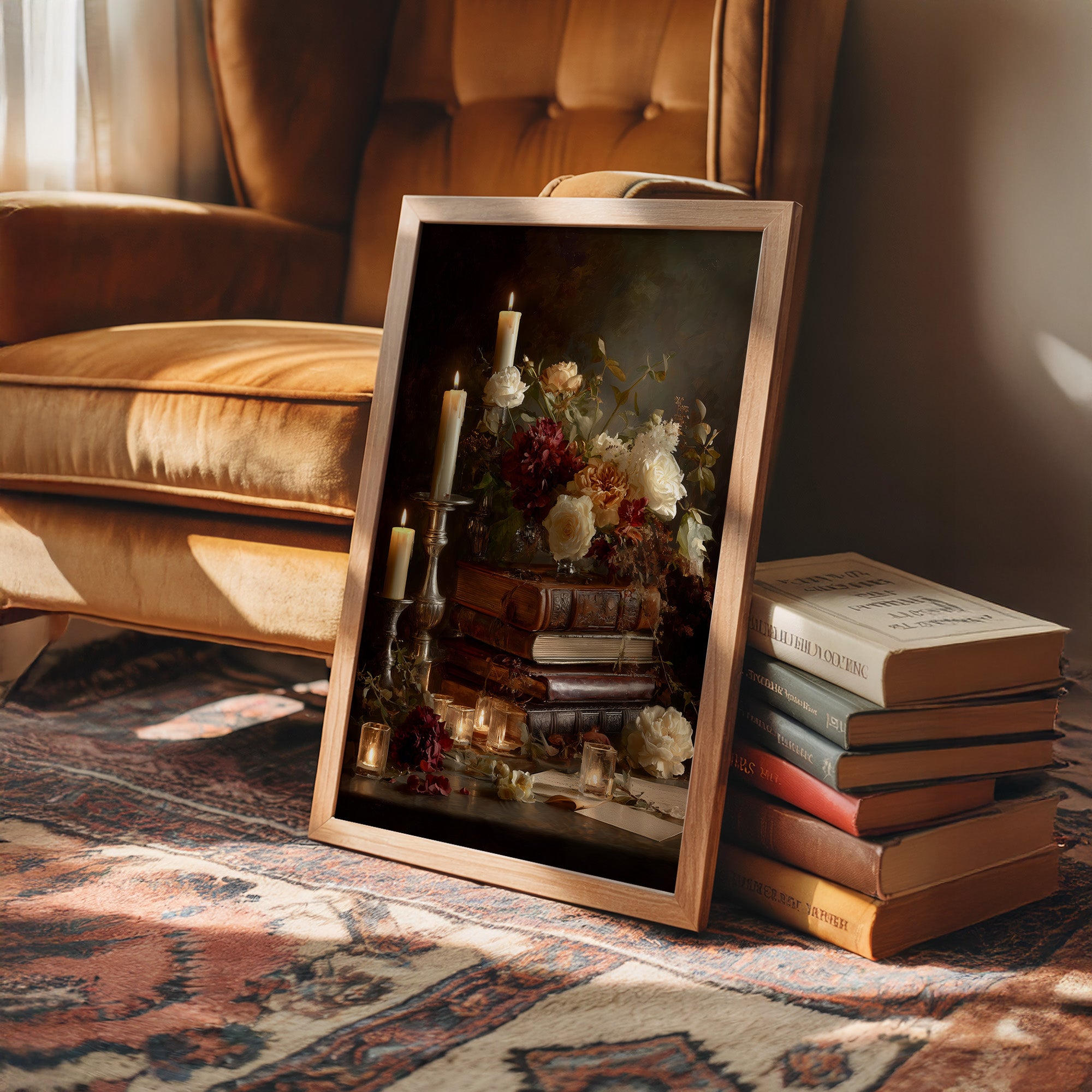 Candlelit Verses Among Autumn Blooms