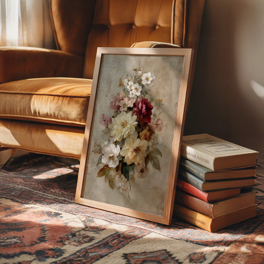 Peonies Against Midnight Walls