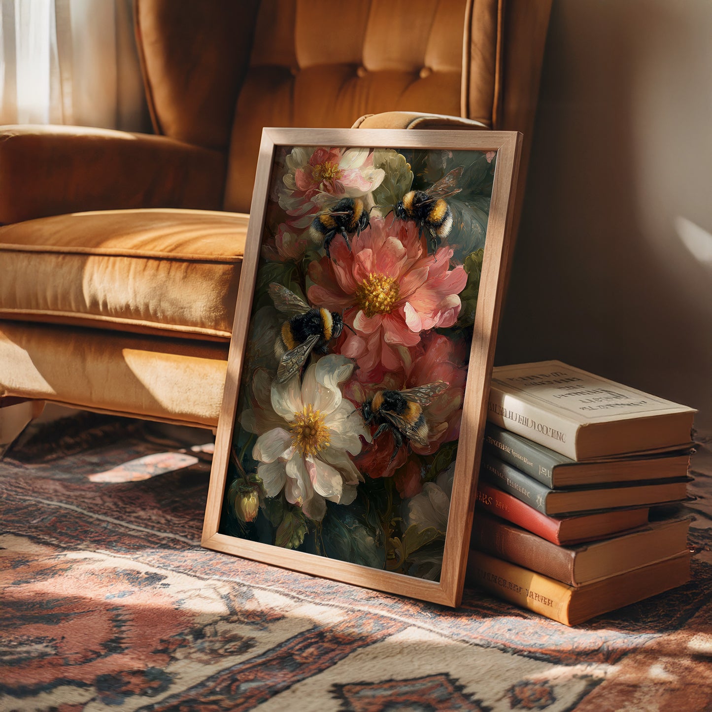 Peonies Hum With Golden Wings