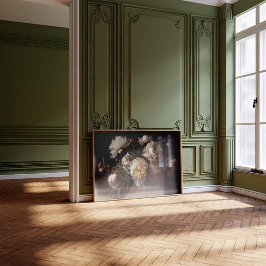 Peonies Among Literary Treasures