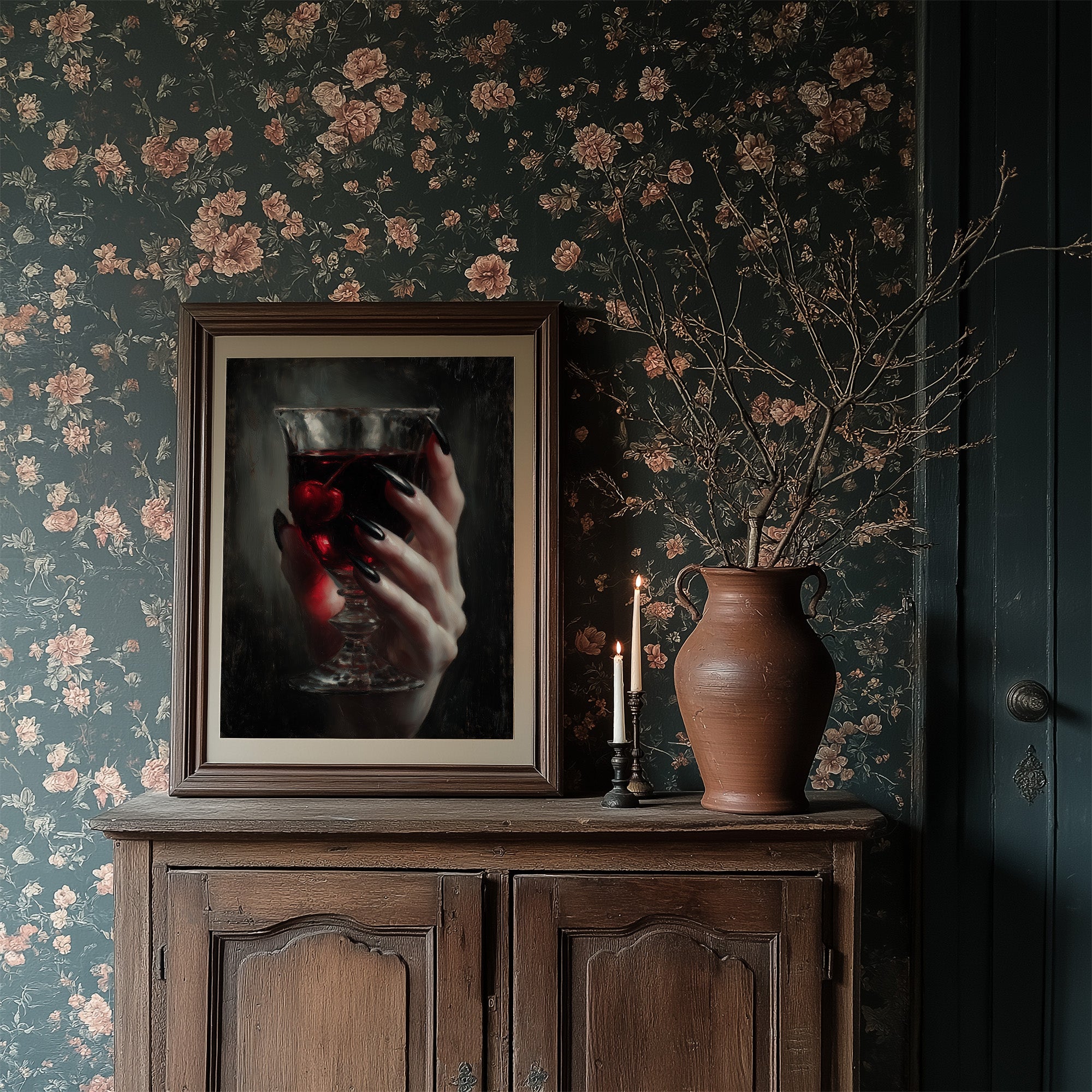 Crimson Secrets In Crystal Glass