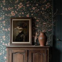 Feathered Nobility In Vintage Attire