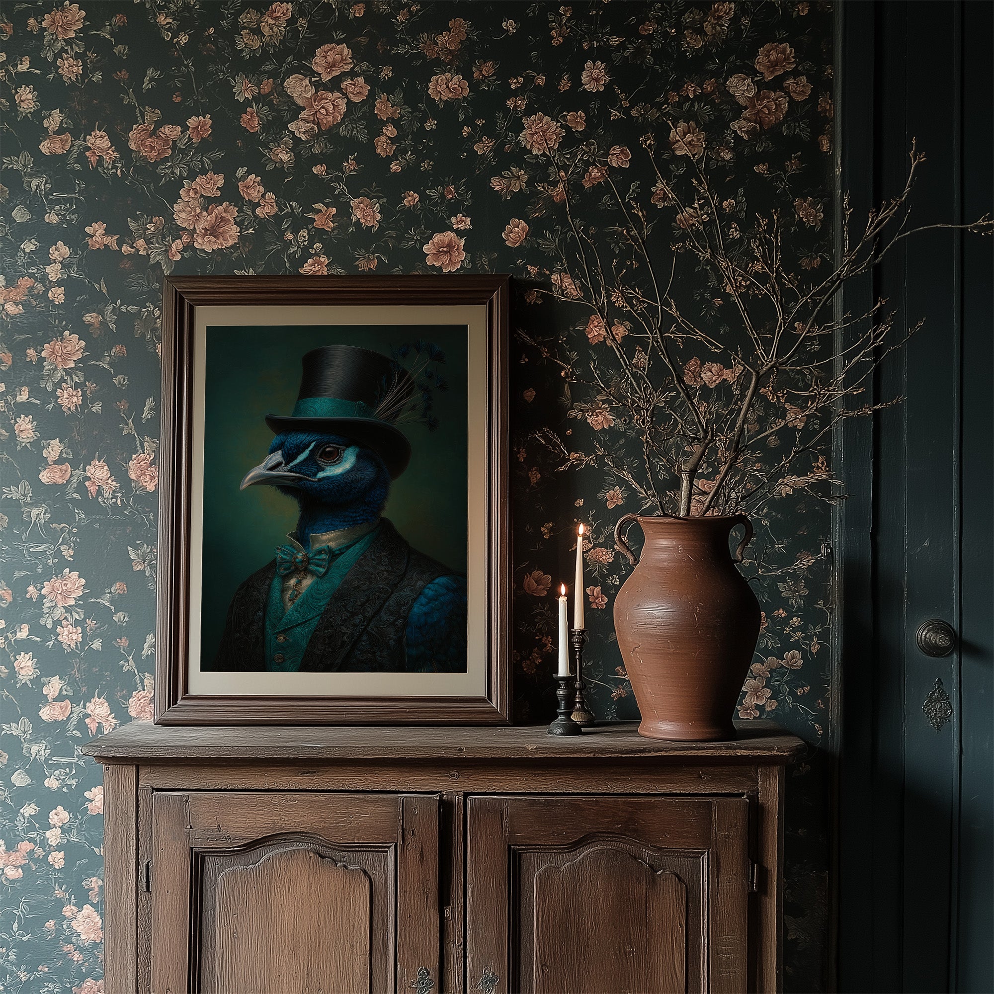 Gentleman Peacock's Victorian Portrait