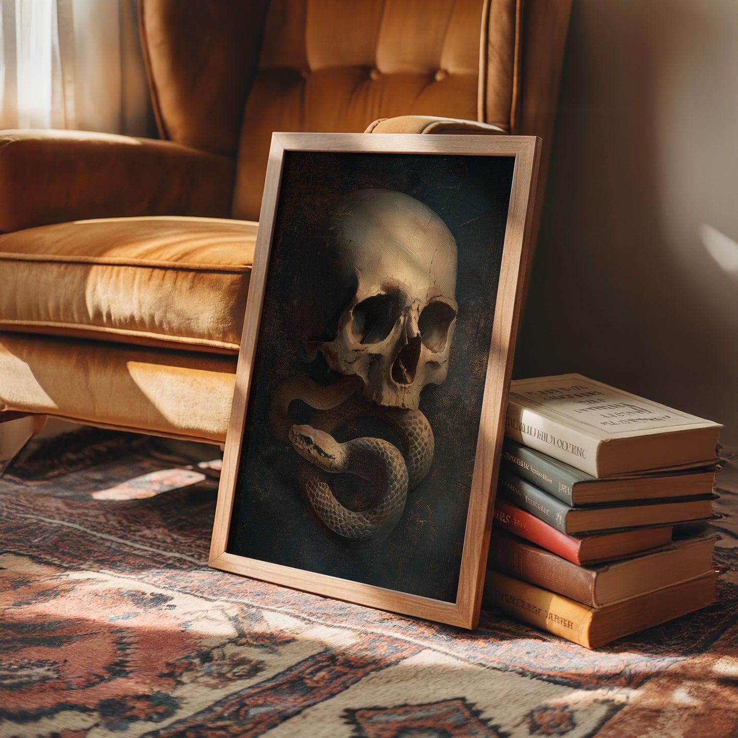 Serpent Coils Through Ancient Bone