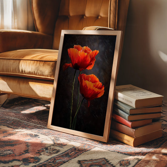 Scarlet Petals Against Darkness