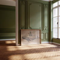 Cat Sailor Charts Ocean Dreams