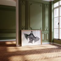 Nocturnal Scholar Hangs Between Pages