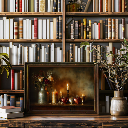 Candlelit Stories Between Leather Spines