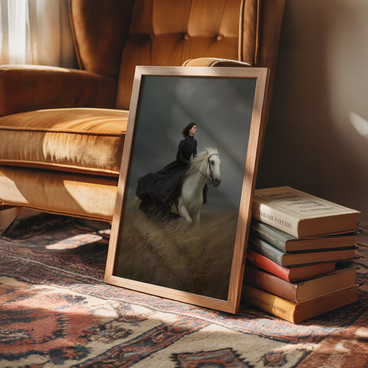 Across Windswept Fields She Rides