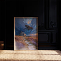 Storm Bends The Coastal Oak