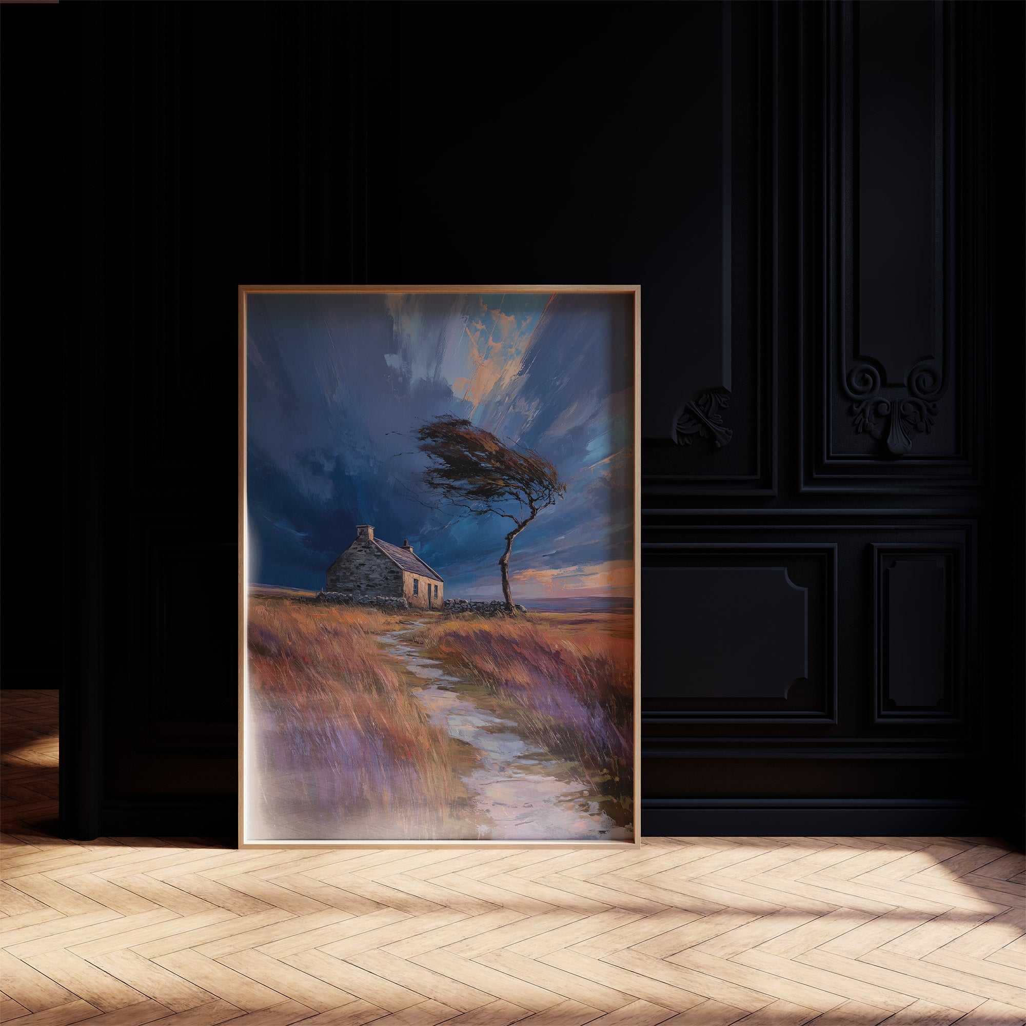 Storm Bends The Coastal Oak