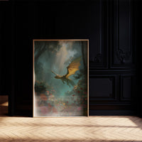 Golden Wings Through Misty Realms
