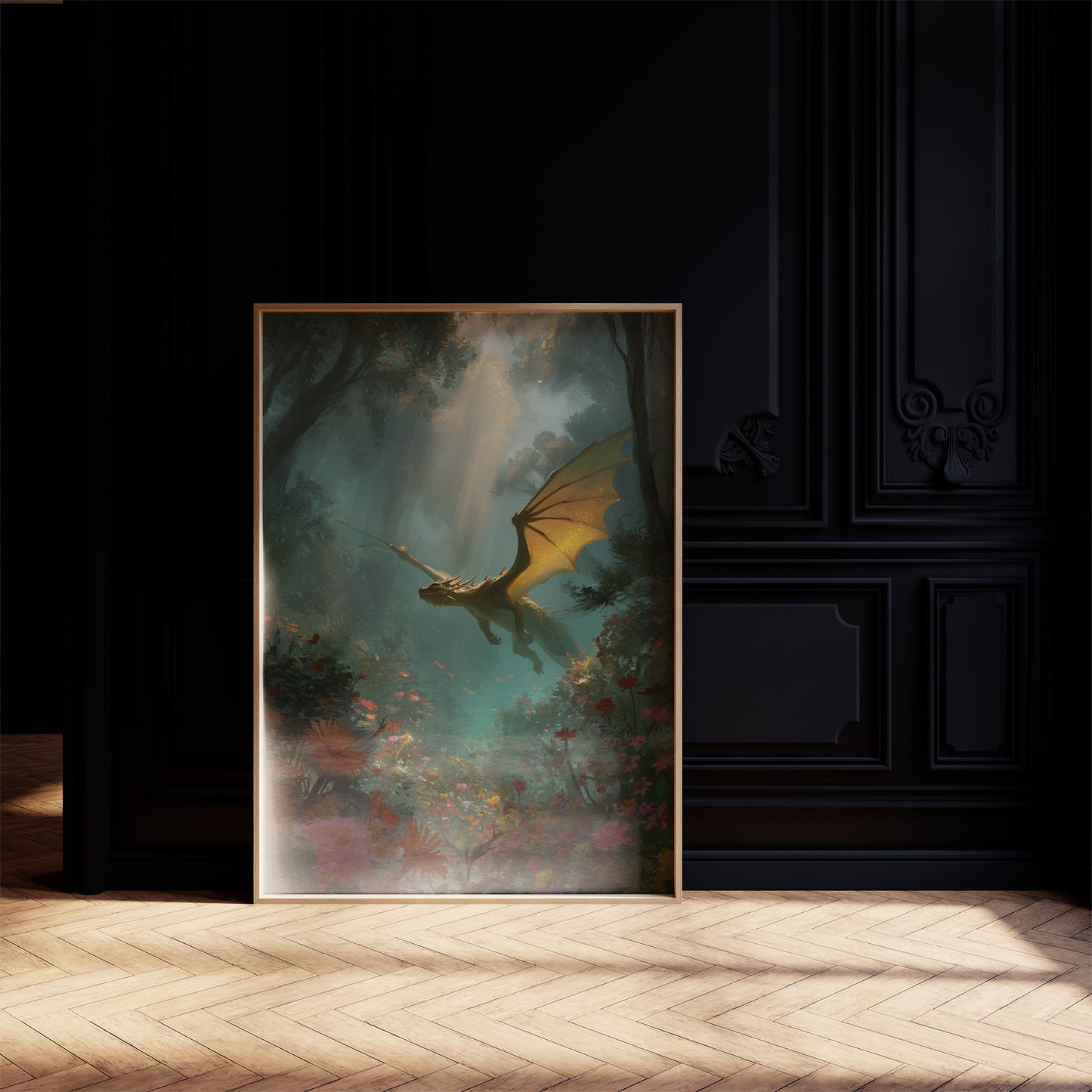 Golden Wings Through Misty Realms