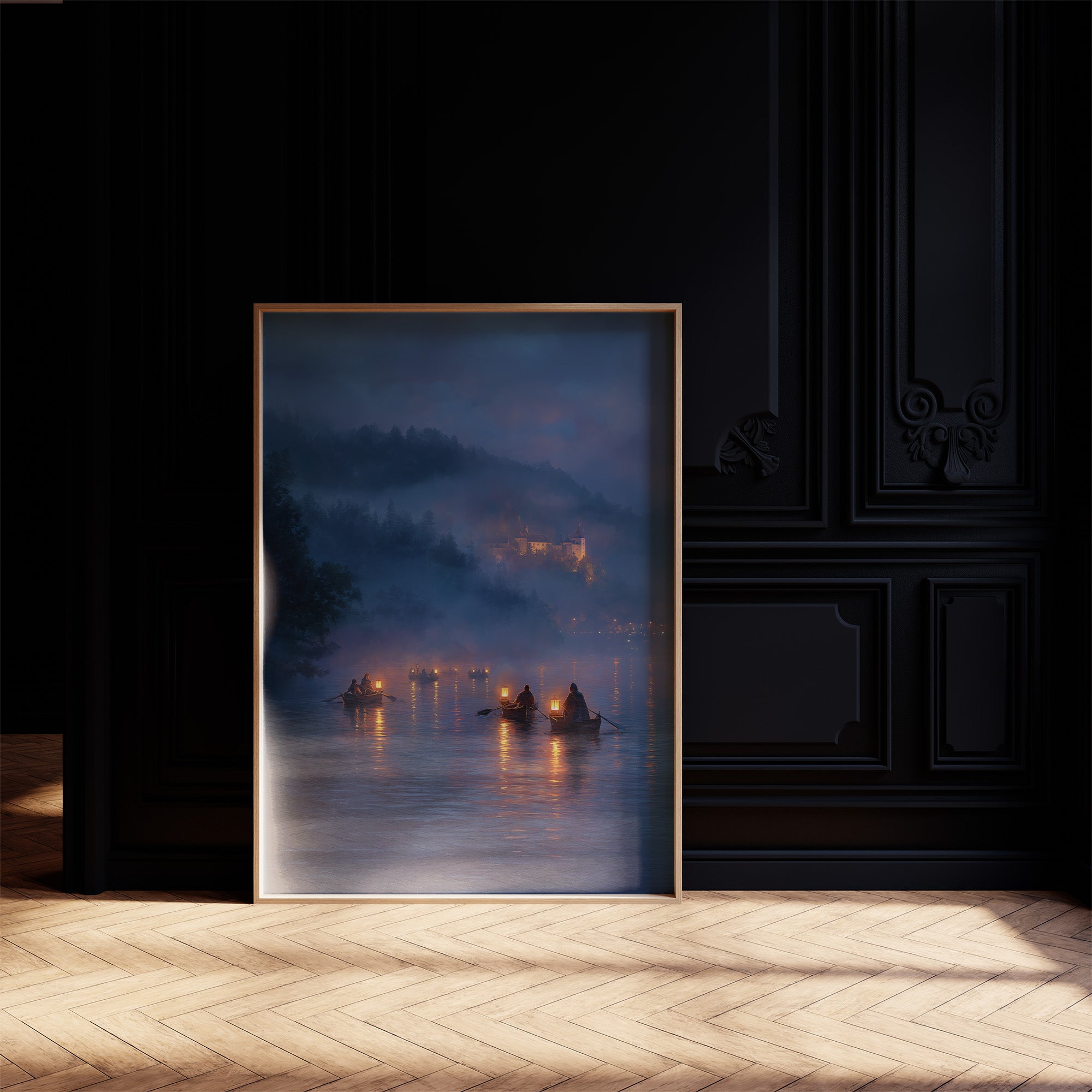 Lanterns Guide The Twilight Crossing