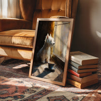 Afternoon Pause With Loyal Companion