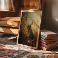 Twilight Rabbit Among Wild Meadow