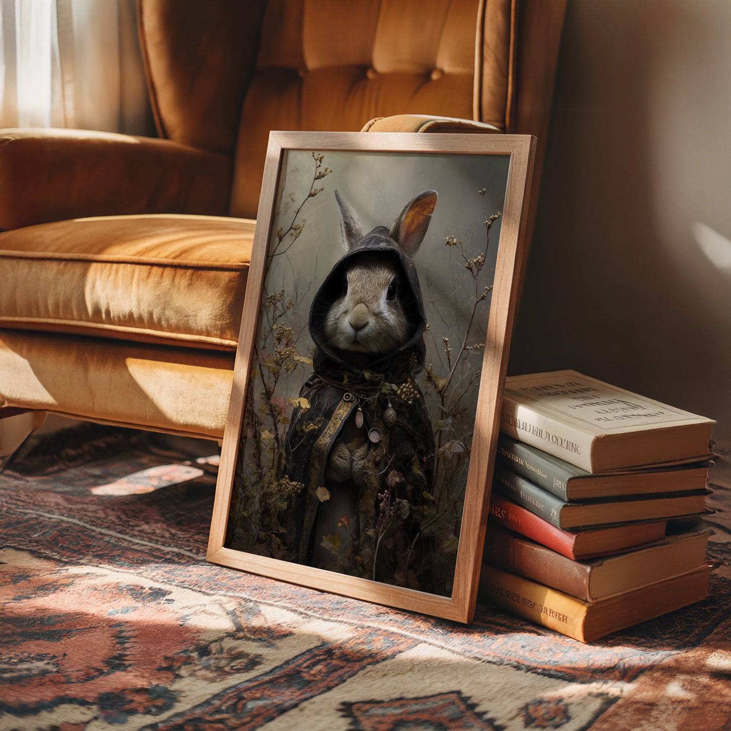 Forest Traveler In Velvet Cloak