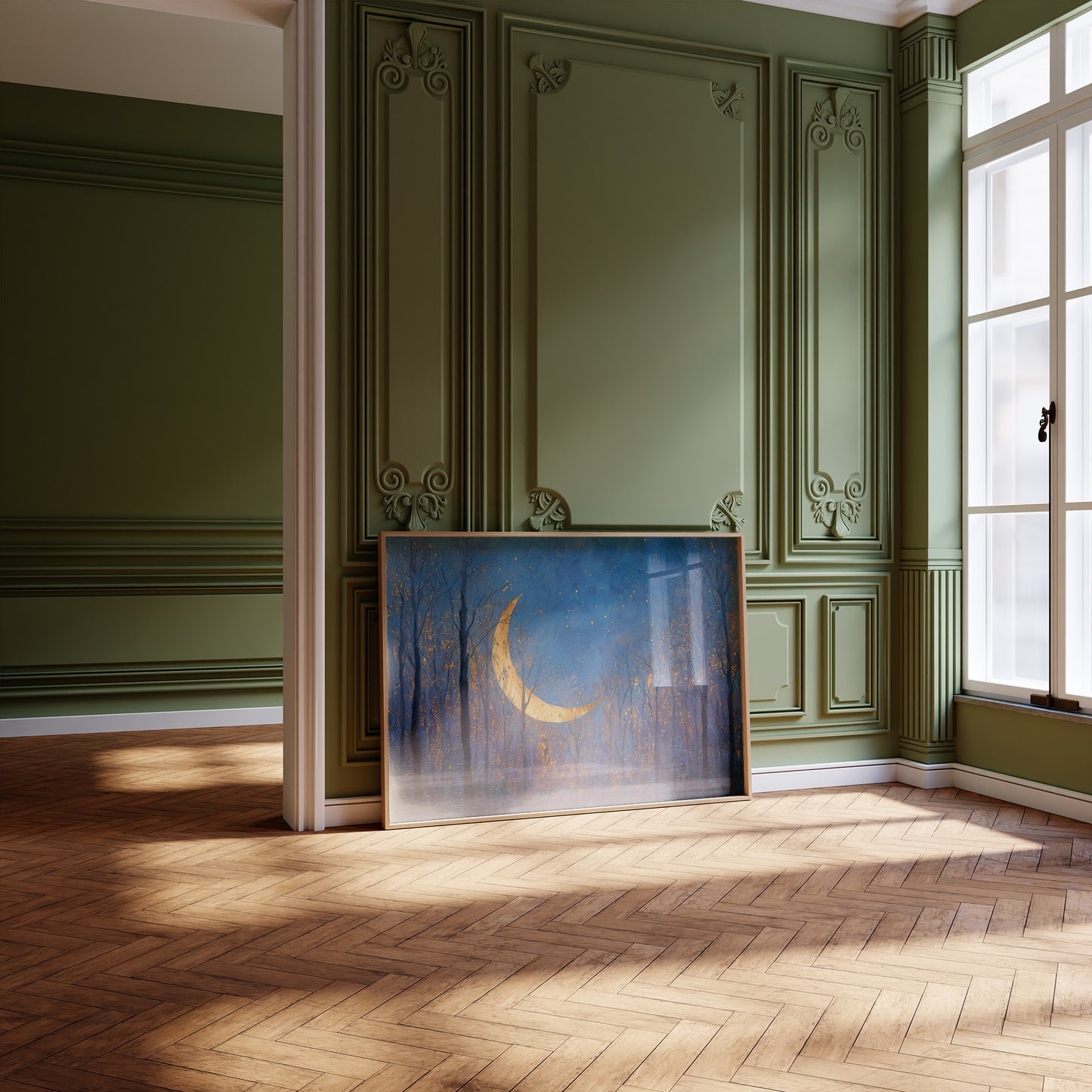 Crescent Forest Bathes In Starlight