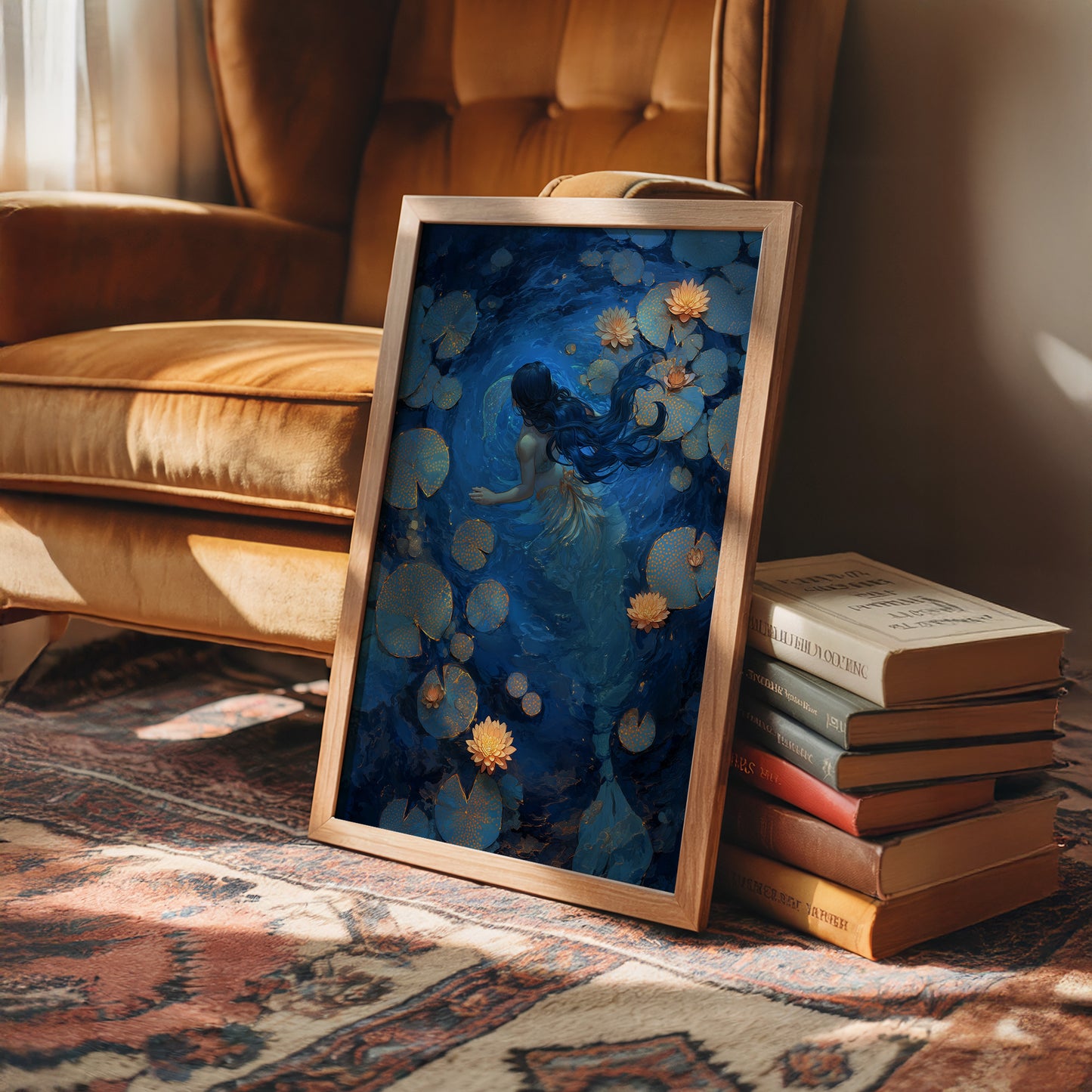 Midnight Blooms Upon Still Waters
