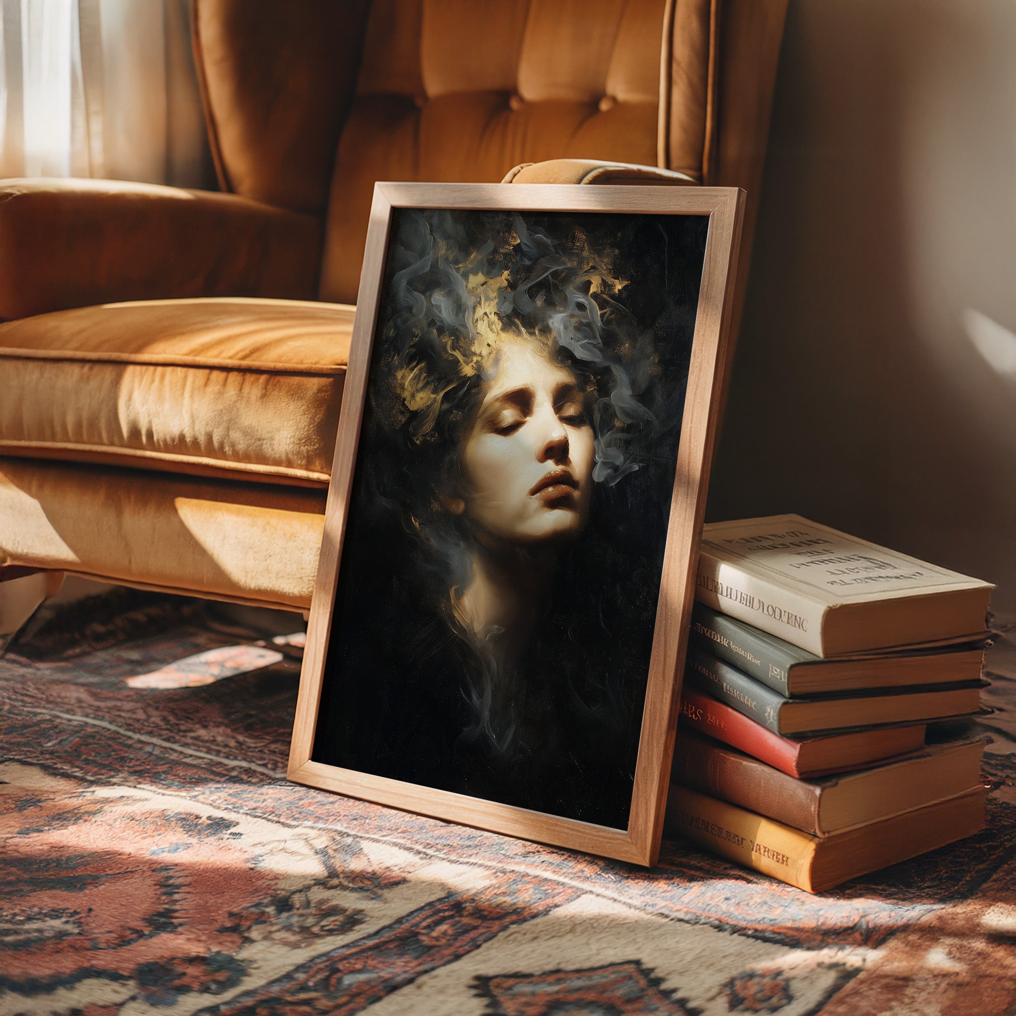 Golden Reverie In Midnight Hues