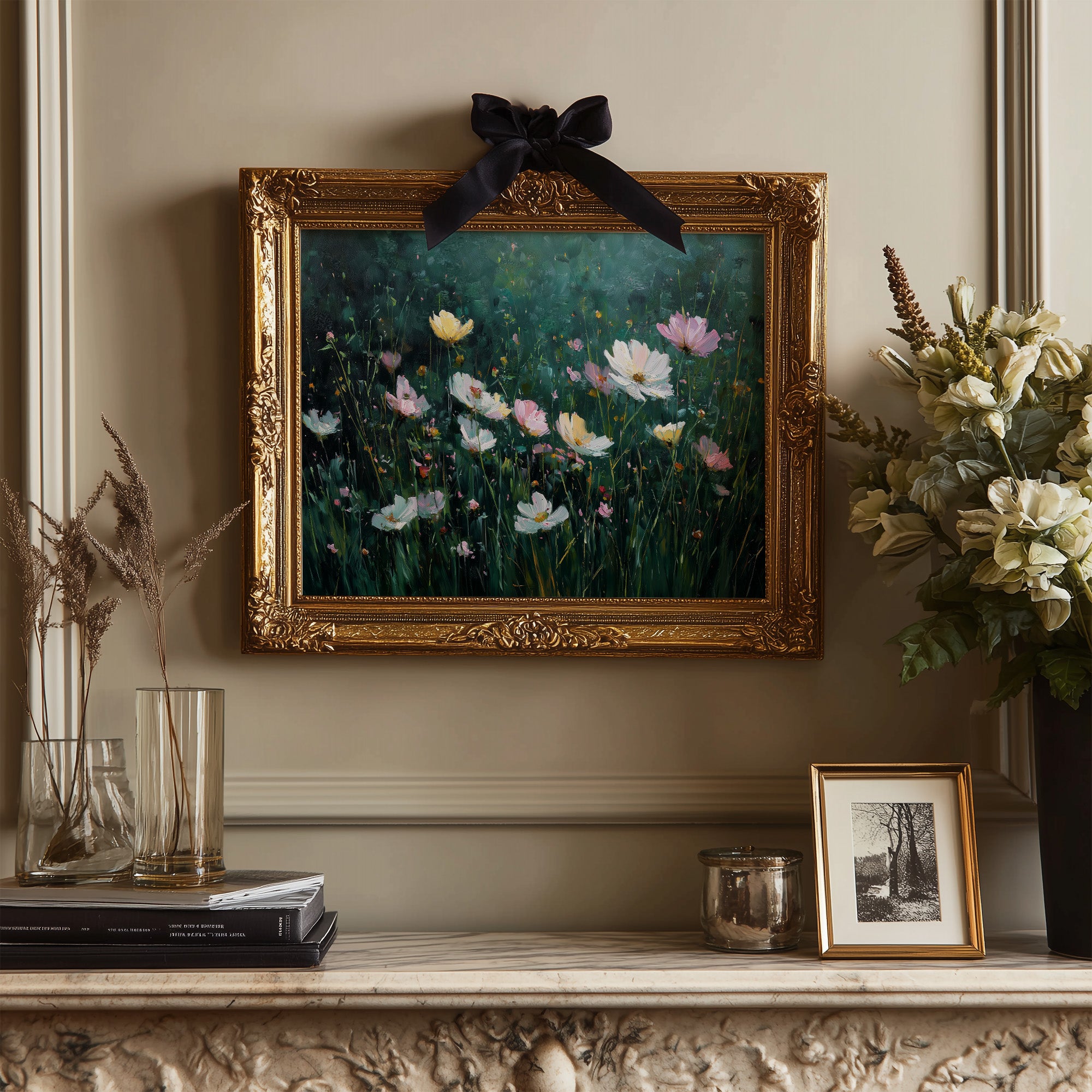 Cosmos Dance Against Forest Depths