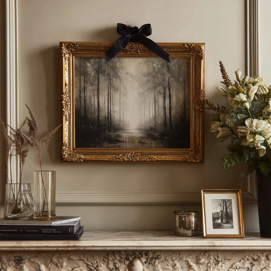 Fog Dwells Between Ancient Pines