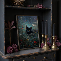 Midnight Prowls Among Wildflowers