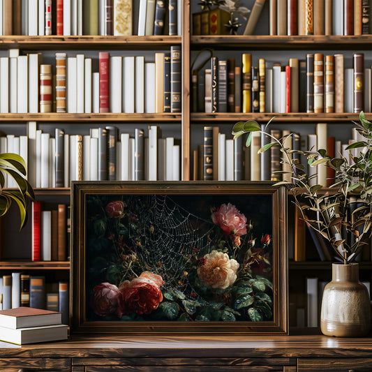 Roses Caught In Morning Dew