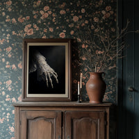 Delicate Bones Behind Lace Curtains
