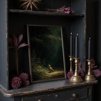 Fox Waits At Forest's Edge