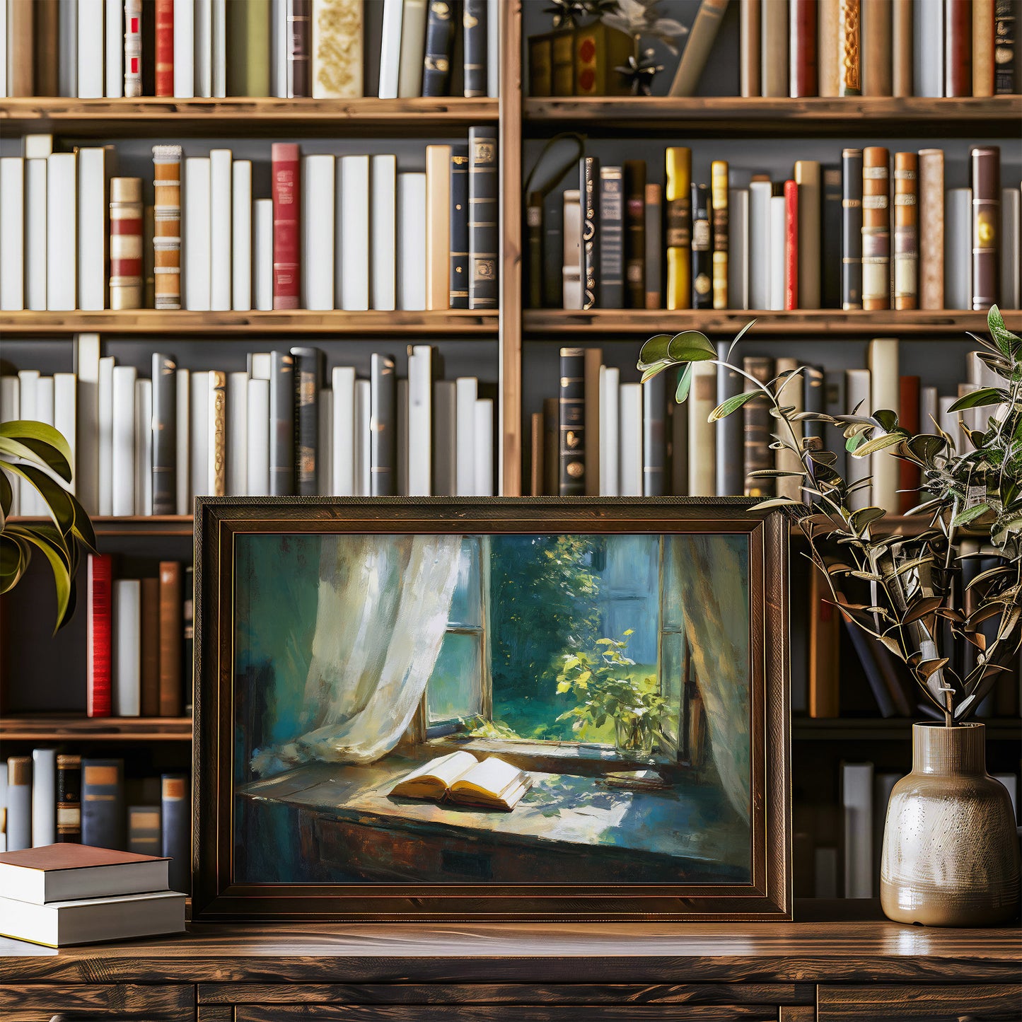 Sunlit Pages Await Summer Breeze