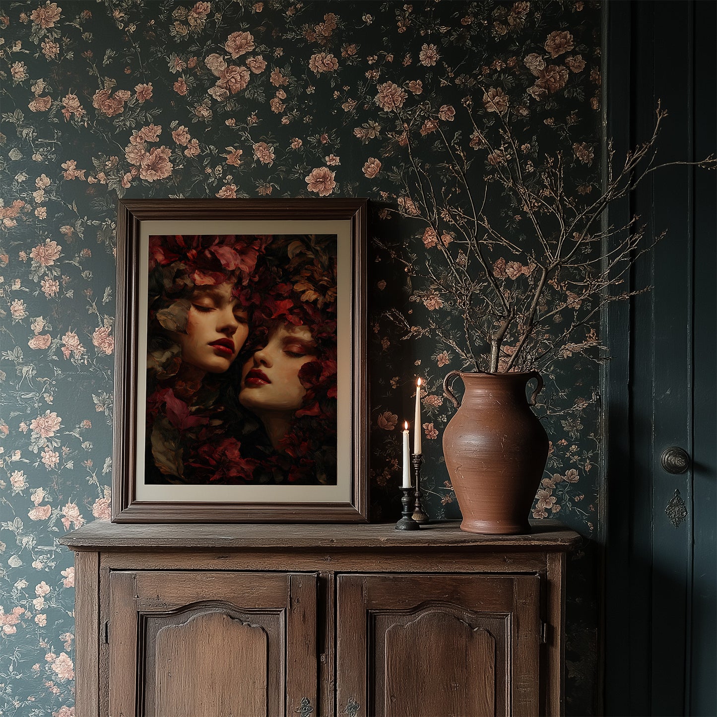 Crimson Petals Between Dreams