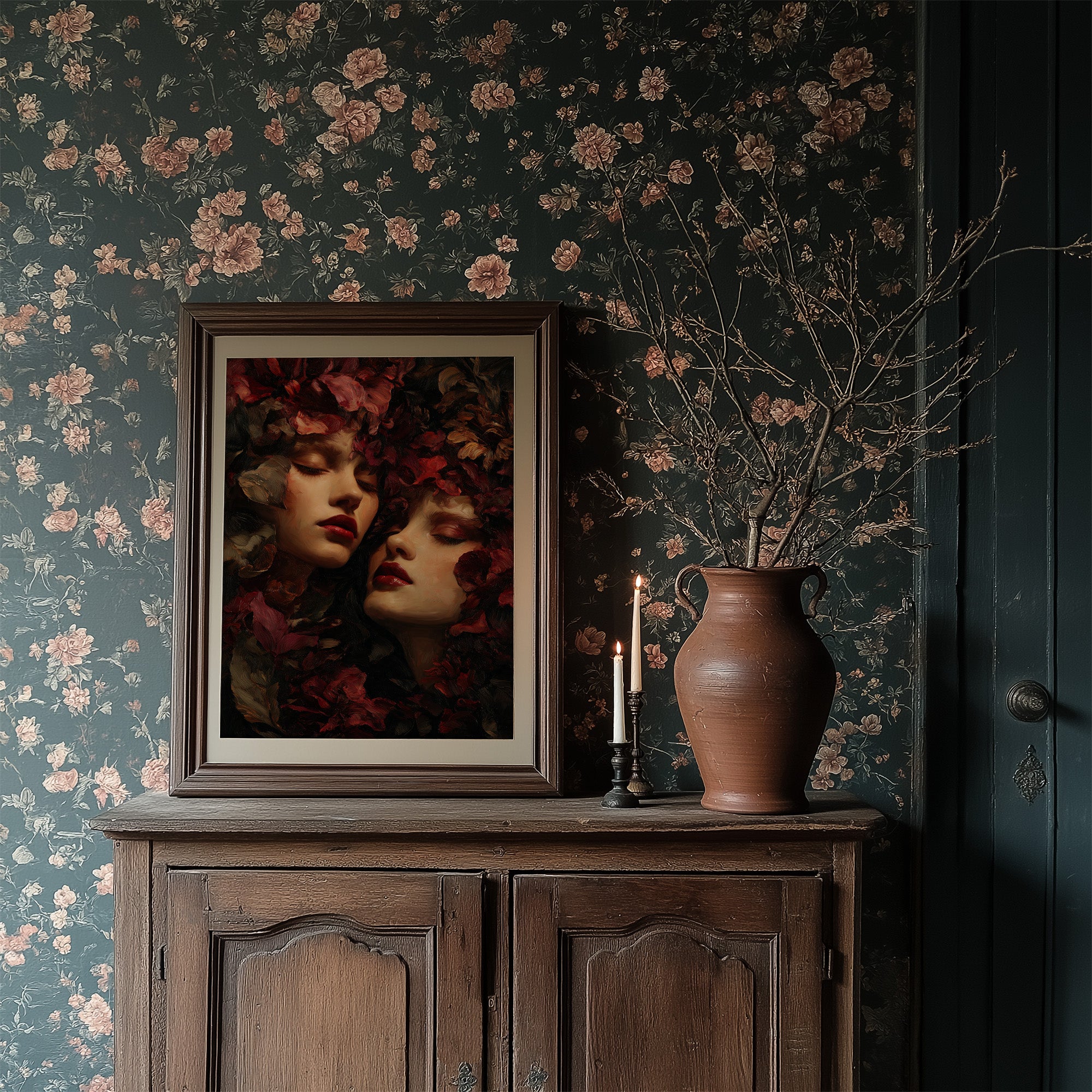 Crimson Petals Between Dreams